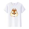Casual Cartoon Chip 'n' Dale Graphic t-shirt Summer Blouses White Tees Clothes Y2K Tshirt Oversized Tops Unisex