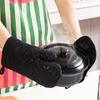 Silicone Oven Mitts and Pot Holder Set,Thickened Heat Resistant Gloves and Heat Insulation Pad,Non-Slip Kitchen Gadgets for BBQ