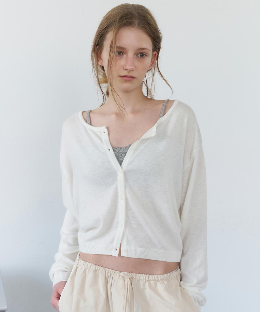 LETTERA Silk Blend Round Cardigan