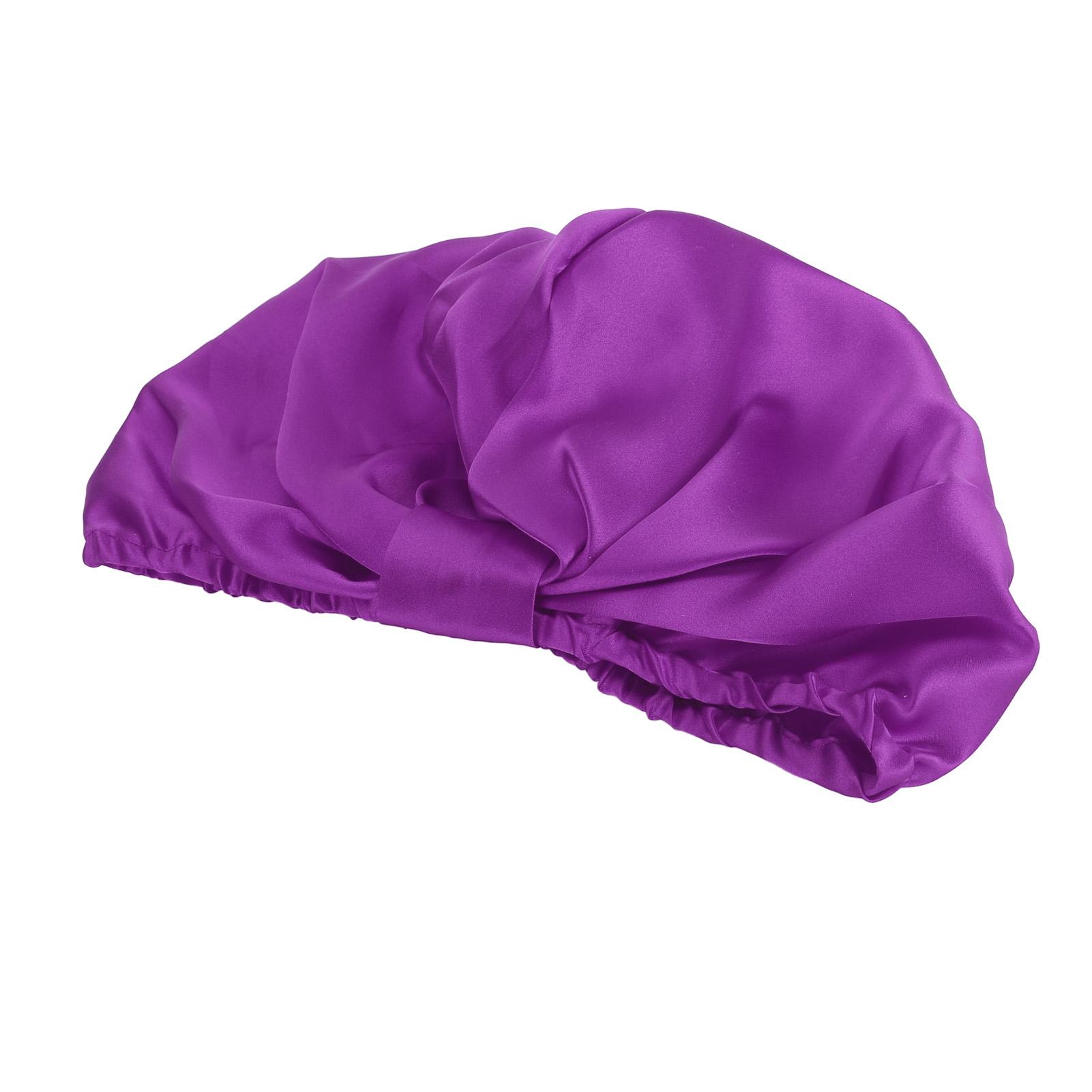 Bonnet en Soie pour Cheveux Réduit les Frictions Nœuds Bonnet en Soie pour Soin des Cheveux Nocturne