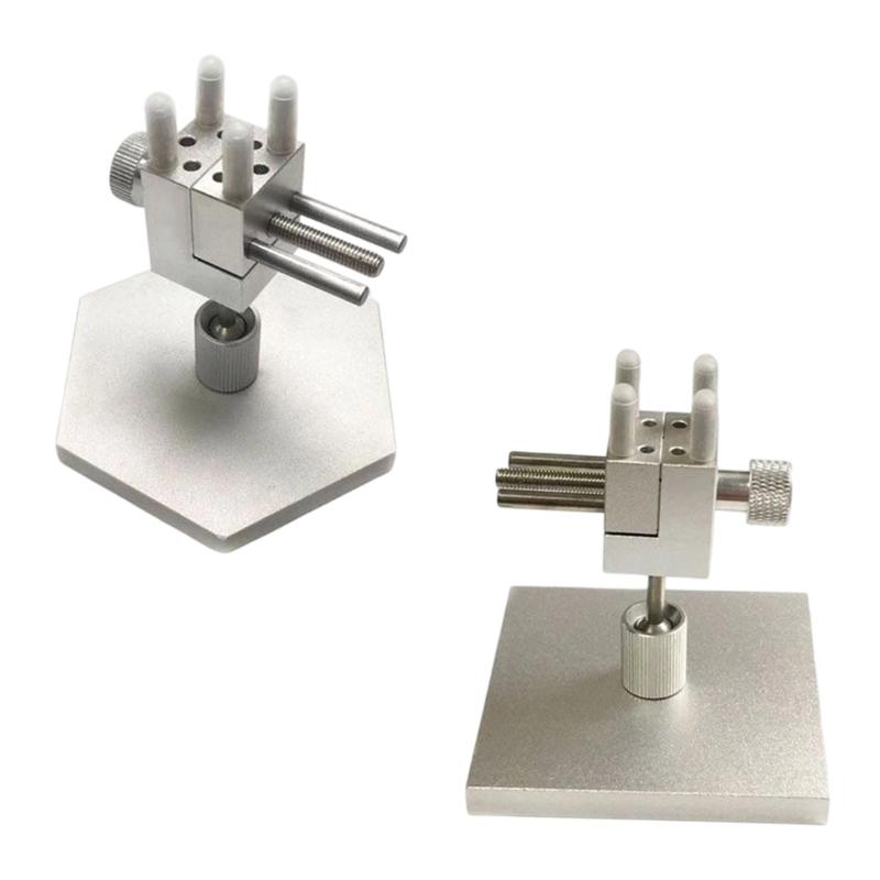 360 Degree Rotating Base Aluminum Vise Nonslip Pad Drill Press Vise Benches Vise For Secure Workpiece Clamping