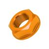 Motorcycle Rear Wheel Axle Nut M20xP1.5 Aluminum Replacement for Yamaha YZ125 YZ250 1999‑2021Yellow