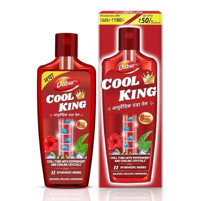 Cool King Thanda Tel Hair Oil - 270ml | Power of 11 Ayurvedic Herbs | Refreshing Cooling Effect | Relieves Headache, Fatigue, Sleeplessness