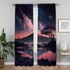 Mörkläggningsgardiner Kök Barnrum Gardiner i japansk stil för sovrum Fönstergardin Rullgardiner Halloweendekoration Skiljeväggspanel