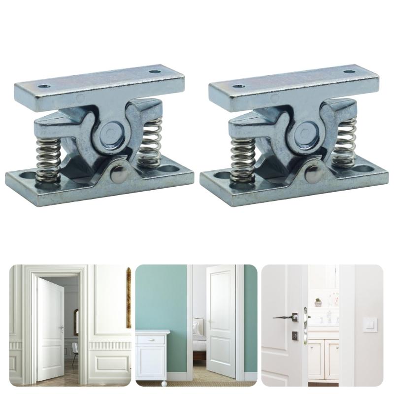 2Pcs Reinforced Spring Loaded Door Latches Zincs Alloys Construction Quiet Operations Rustproofed Heavy Use Lock