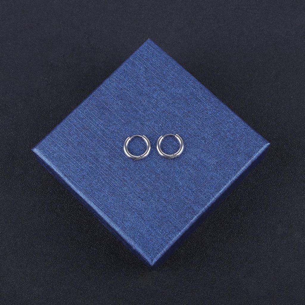 1Pcs Circle Hoop Earring for Women Men Ear Rings Ear Huggie 6-18mm