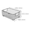 1Pcs Strong Fruit Organizer Basket Kitchen Storage Container for Snacks Fruits Vegetables Draining Mesh Handle Hole Modern Iron