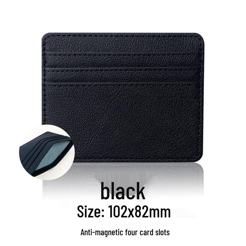 Exquisite Anti-Theft RFID Leather PU Card Holder: Universal, Spacious, & Stylish for Women