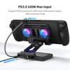 6 In 1 Gaming Docking Station With Double Fan Cooling Stand Multiple Port For Handheld Game Console