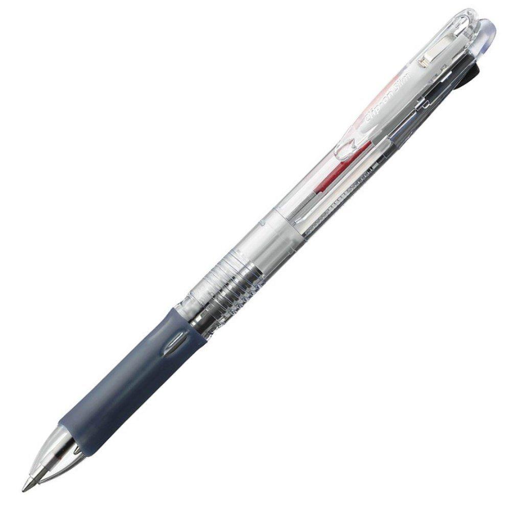 

Zebra ballpoint pen slim 2C transparent 2-color oil-based clip-on P-B2A5-C