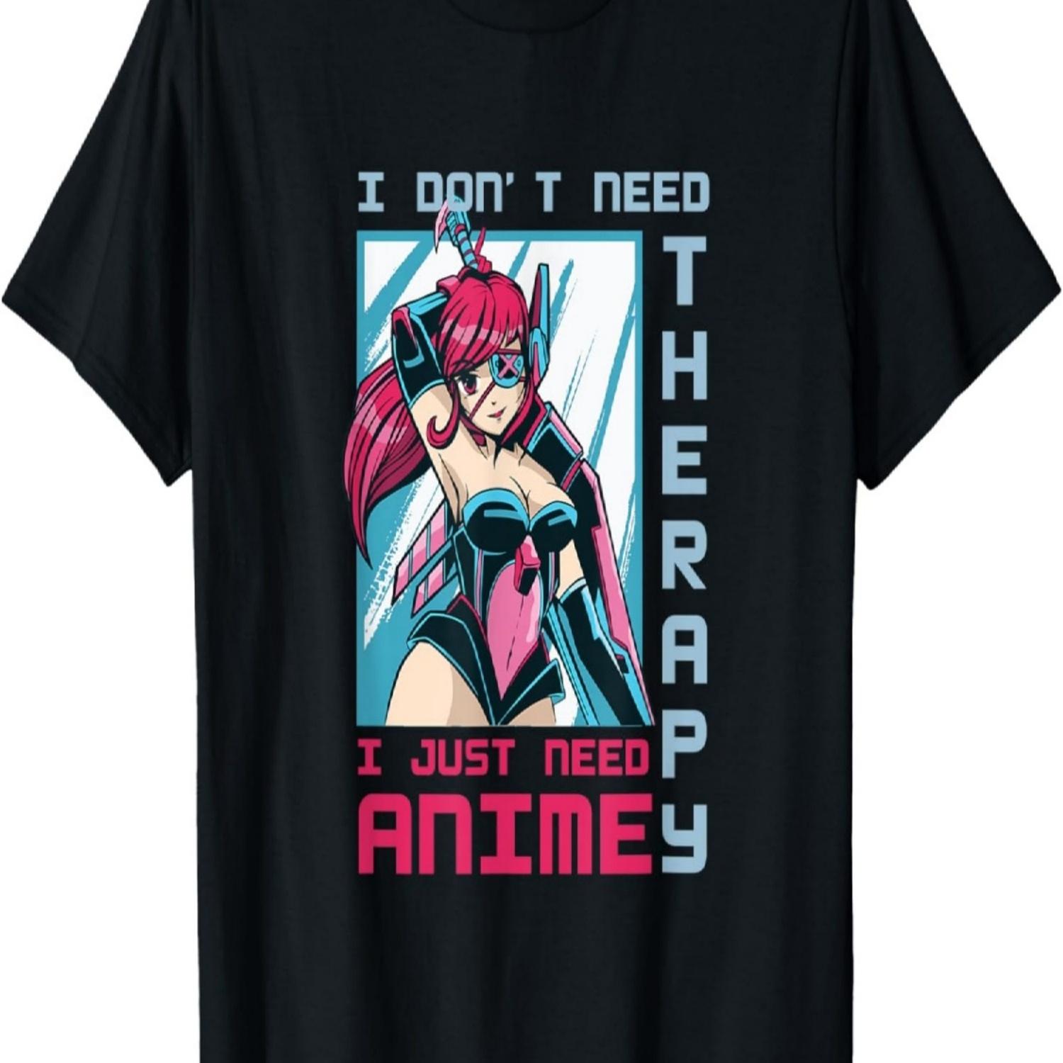 I Only Need Anime - Anime Lovers T-Shirt(2) S чёрный