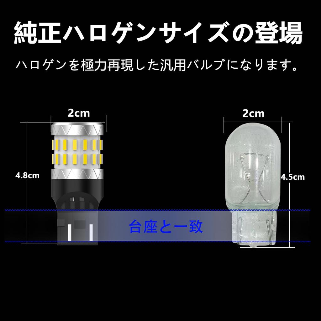 CIWENDAN T20 Double White Explosion LED Brake Light, Tail Lamp, Stop Lamp, High Brightness,