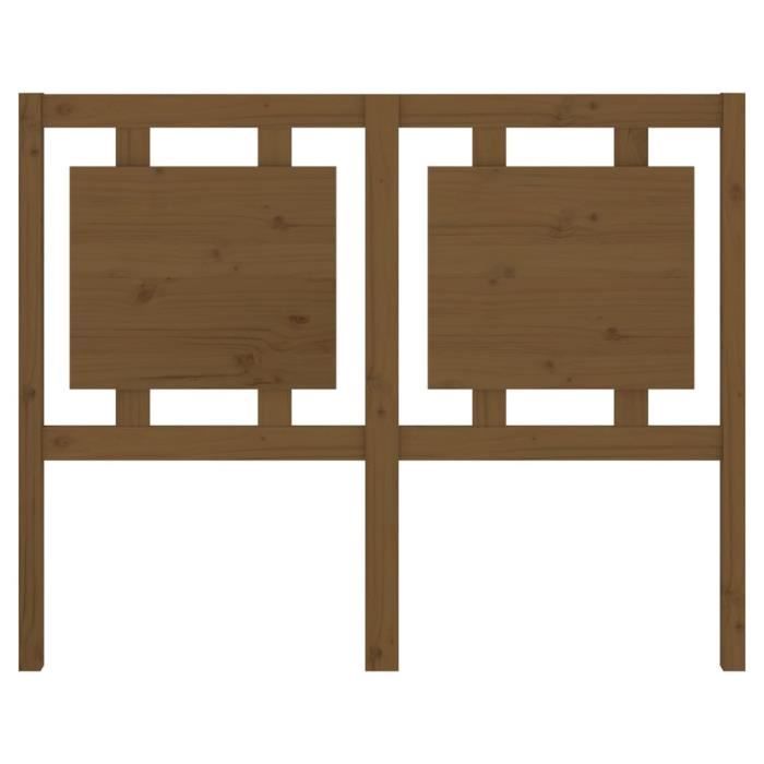VidaXL Headboard Honey Brown 125.5x4x100 Cm Solid Pine Wood 817933