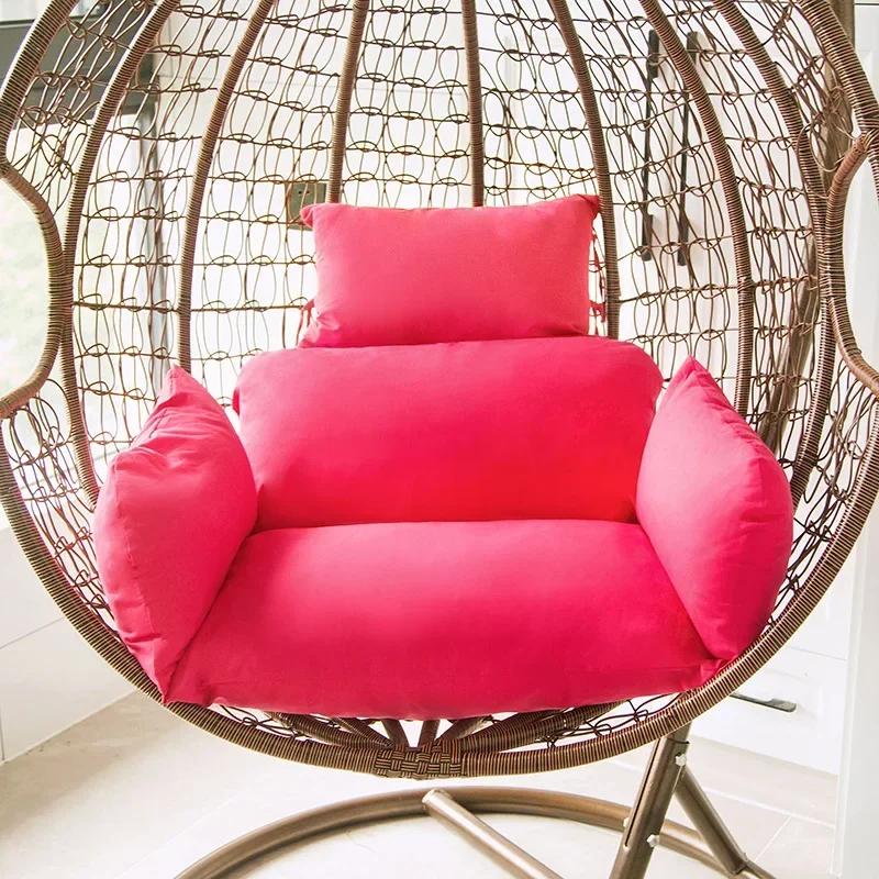 High Quality Outdoor Beach Chair Pad Hanging Egg Basket Swing Cushions Garden Rattan Basket Modern Patio Swing Chair Cushion