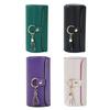 Tiered Travel Jewelry Case Faux Leather Jewelry Storage Roll Box with 3 Compartments Portable Jewelry Organizer for Necklaces Rings Earrings Bracelets