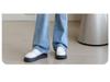 Women's High-Waisted Micro-Flare Jeans: Slimming Light-Colored Pants for Petite Figures - Spring & Autumn Style