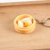 Keychain Pendant Food Steamer Design Lifelike Hanging Ornament Keys Backpack Car Decoration Daily Use Accessory