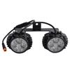 Éclairage Avant Double Tête pour Trottinette Électrique Adapté à l'Étancheité LED Haute Luminosité Lampe de Guidon pour Trottinette Électrique