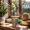 300ml Painted Book Mug Resin Books Stack Coffee Cup Painted Book Mug 11oz Novelty 3d Painted Books Coffee Mug Collection Gifts