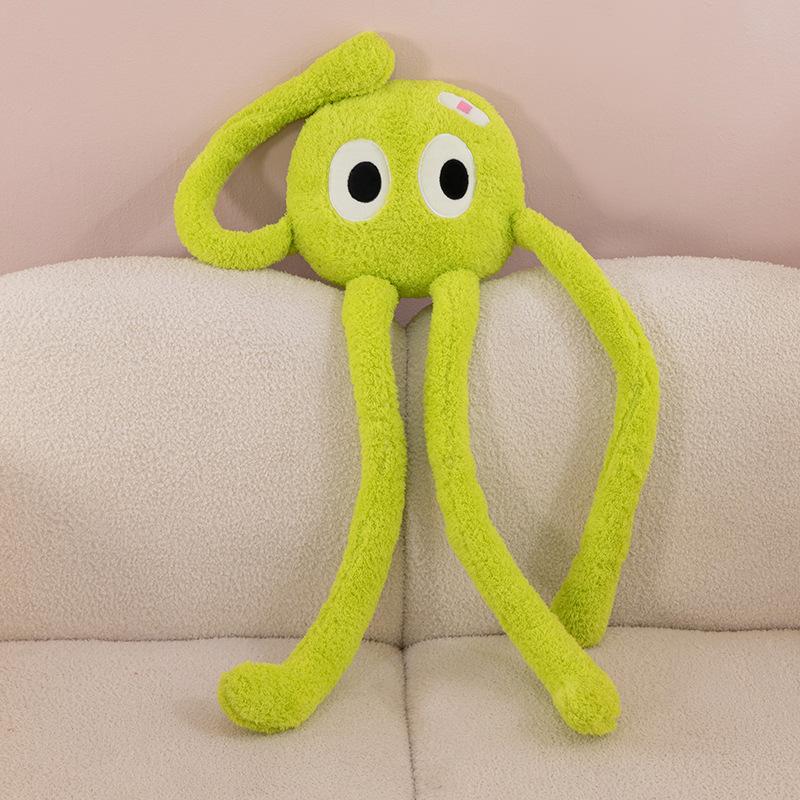 

90см Мультяшная Милая Кукла Осьминог с Длинными Ногами Плюшевая Мягкая Игрушка Большая Подушка для Дивана Каваи Декор Спальни Подарок на День Рождения 90CM