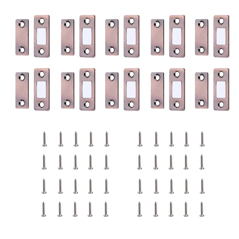 Heavy Duty Stainless Steel Magnetic Cabinet Door Catches Adhesive Drawer Magnets Magnetic Door Holder for Cabinets