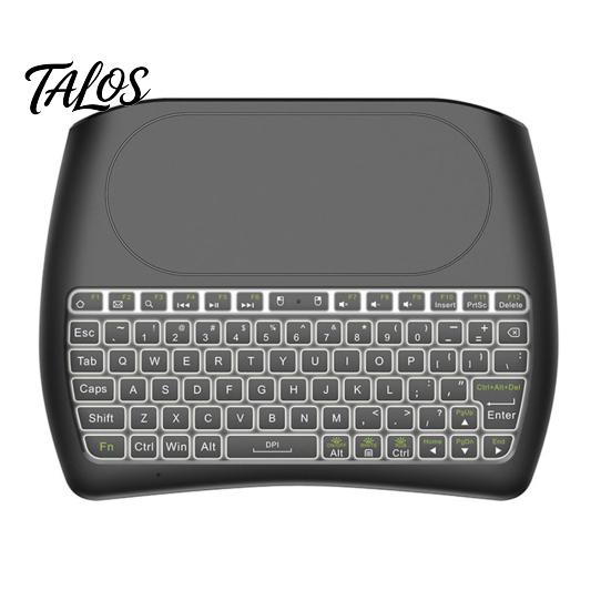 D8 Mini Barevná Podsvícená Bezdrátová Klávesnice Vzduchová Myš Touchpad pro Chytrý Televizor