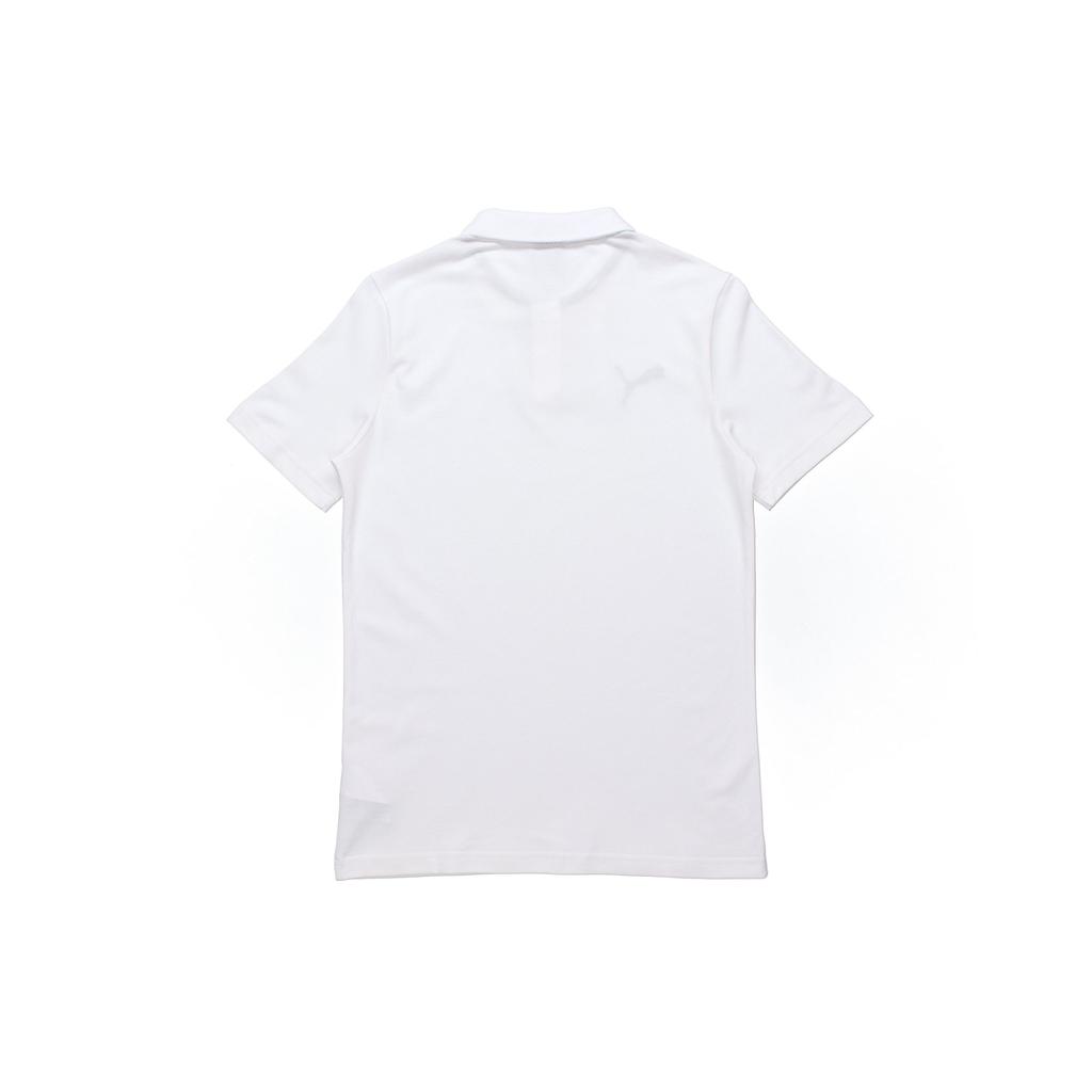 Puma Solid Color Casual Short Sleeve Polo Shirt Men Tops White 656579-04