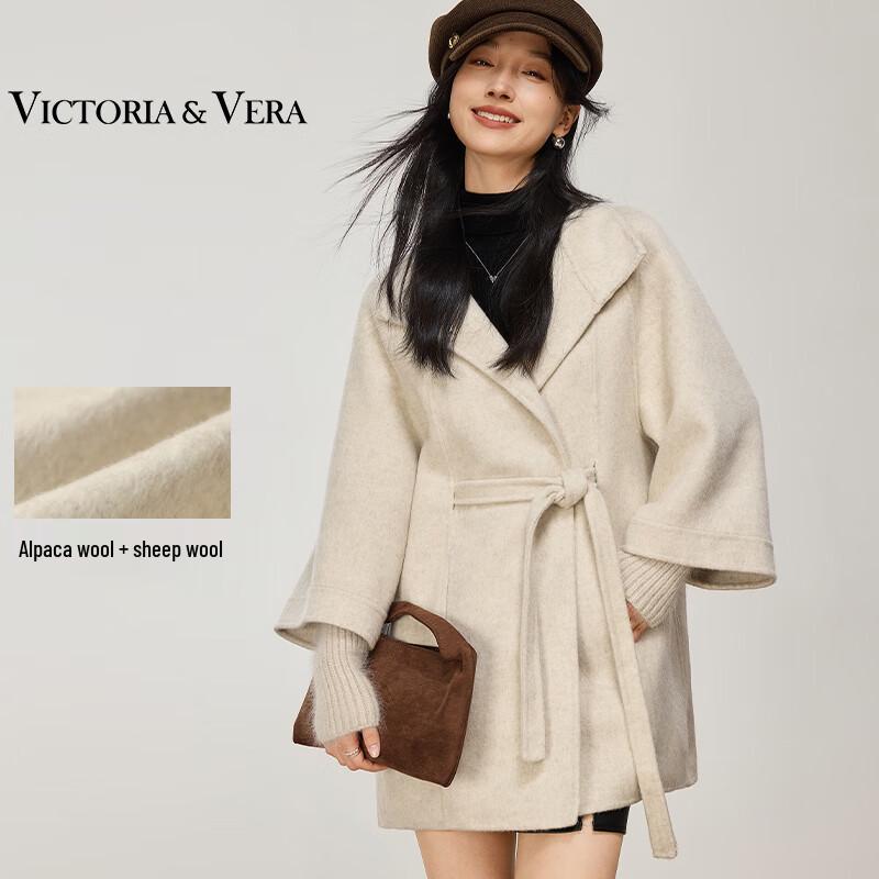 

VICTORIA&VERA Женское пальто-кейп из смесовой альпаки M