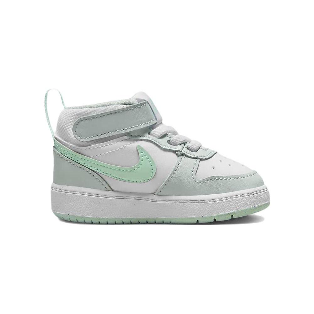 Nowe buty deskorolkowe Nike Mid 2 antypoślizgowe, odporne na ścieranie, z cholewką do połowy łydki, miętowo-zielone, dla niemowląt i małych dzieci CD7784-011