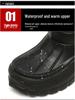 Men's Thickened Non-Slip Waterproof Snow Boots – Fleece-Lined and Cold-Proof for Winter Fishing