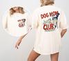 Summer Womens Dog Mom Club Retro Funny TShirt  Cotton and Breathable Short Sleeve Streetwear Oversized Loose Casual