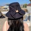 Bucket Hat Women's Summer New Two-color Basin Hat Fashionable Versatile Sunscreen Hat Trendy School Style Big Edge Sun Hat