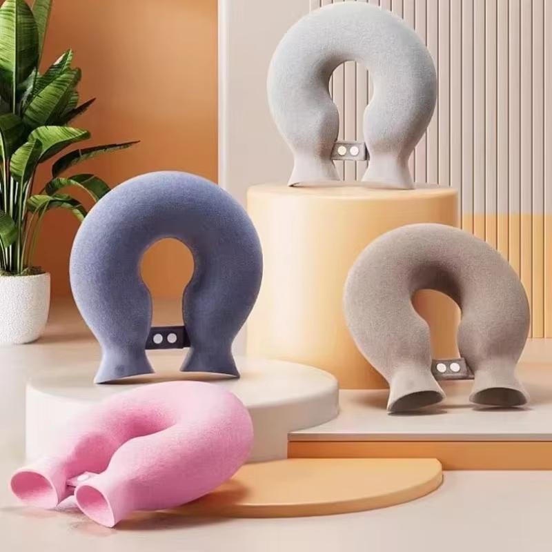 U-shaped Hot Water Bag for Neck Soft Plush Neck Warmer Hot Water Bottle Winter Warming Supplies Hot Cold Compress Physiotherapy