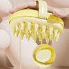 Shampoo Hair Oil Dispenser Silicone Soft Bristles Head Massage Exfoliator Scalp Scrubber Hair Washing Combs Hairdressing Tools