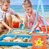 Cute Cartoon Beach Mesh Bag Children's Beach Toys Miscellaneous Items Shell Storage Bag, Beach Mesh Bag Children's Fashion Bag Accessories