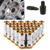 20 Stück Rennrad-Radmuttern Aluminium M12x1,5/1,25mm Universelle Auto-Radmuttern Verlängerte Schraube Für Toyota Honda Auto Zubehör