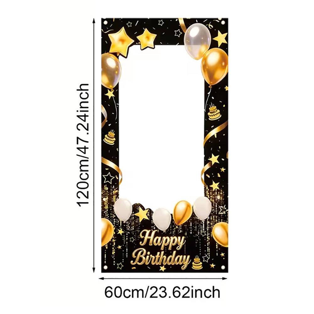 Cartoon Party Backdrop Banner Multicolor Birthday Party Decoration Fun Photo Session