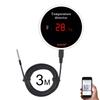 Tuya WIFI Hygrometer Thermometer Temperatur Feuchtigkeit Sensor Mit 3 Meter Externe Sonde Smart Leben Digital Monitor Remote Alarm