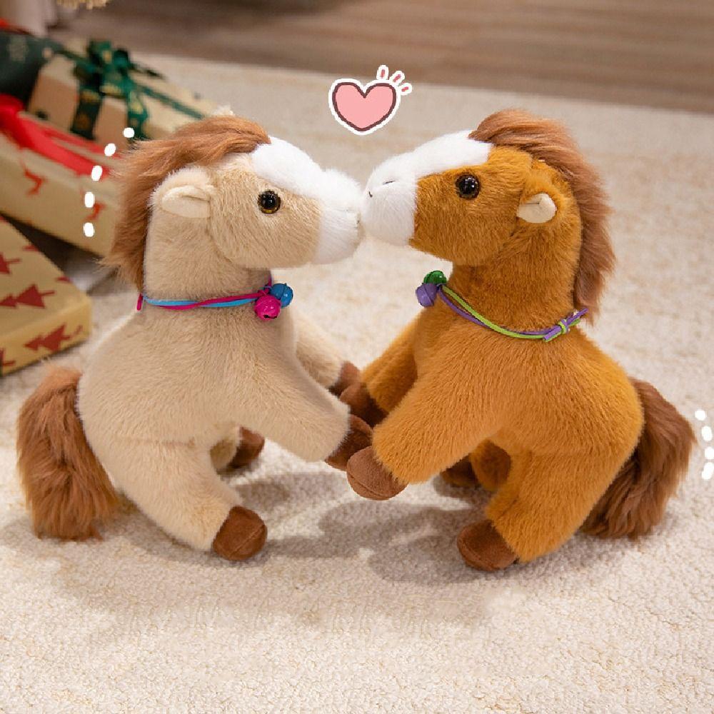 Creative Horse Plush Doll Mascot Dolls Zodiac Pony Figurine Stuffed Animal Doll  Birthday Gift