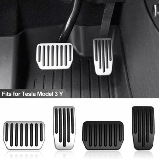 2Pcs Car Foot Pedal Pads Accelerator Gas Fuel Brake Pedal Rest Pedal Mat Cover