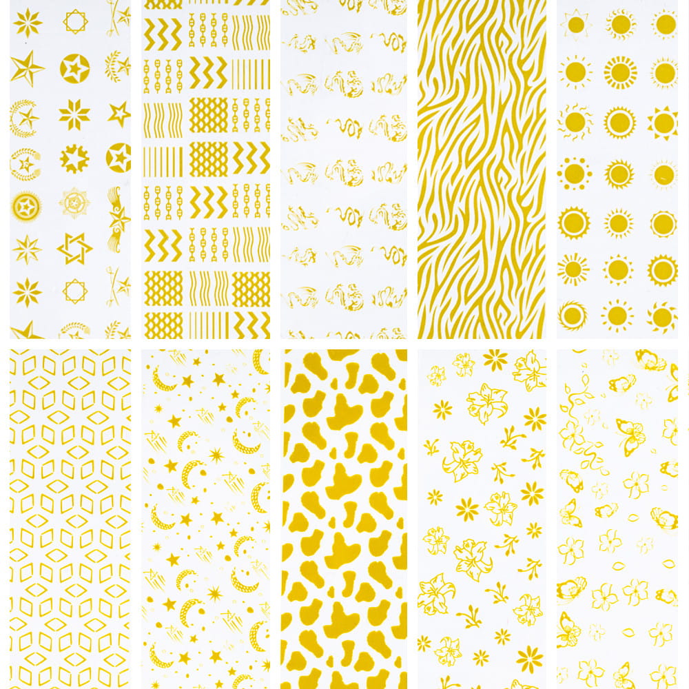 Transfer Foil 10 Pieces Each 100 Cm Xkz 33-07