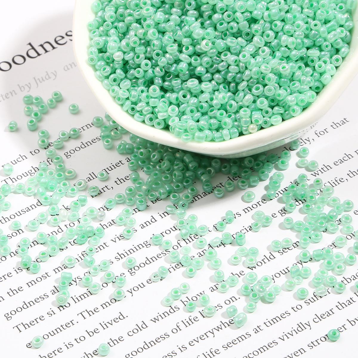 

2/3 мм цветные стеклянные бусины для браслетов своими руками 2mm, 15g, about 1000 pieces