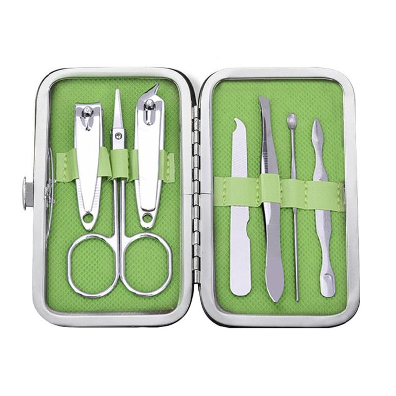 

Унисекс Маникюрный Набор Кусачки для Ногтей Педикюрный Набор Профессиональные Наборы для Ухода за Собой Набор Инструментов для Ухода за Ногтями с Роскошным для Путешествий зелёный