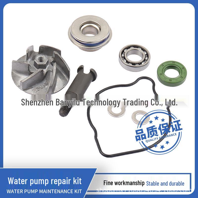 

Honda CRF450R 09-16 Off-Road Water Pump Impeller Shaft Rebuild Kit 19241-MEN-A30, 19215-MEN-850 срібний/чорний