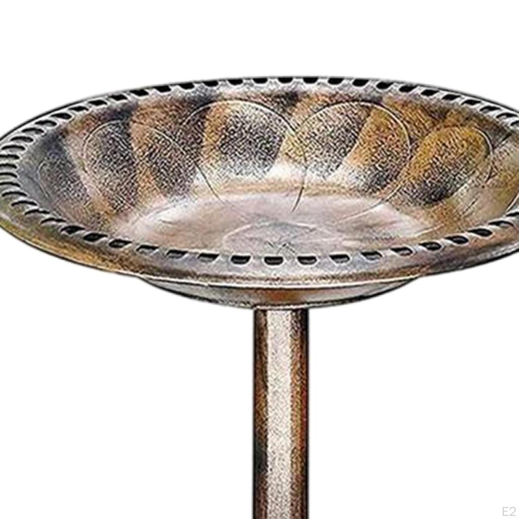 Stile Fontanella per Uccelli Rustica Decorazione da Terra Fontanelle Leggere per Giardino Balcone Patio Cortile