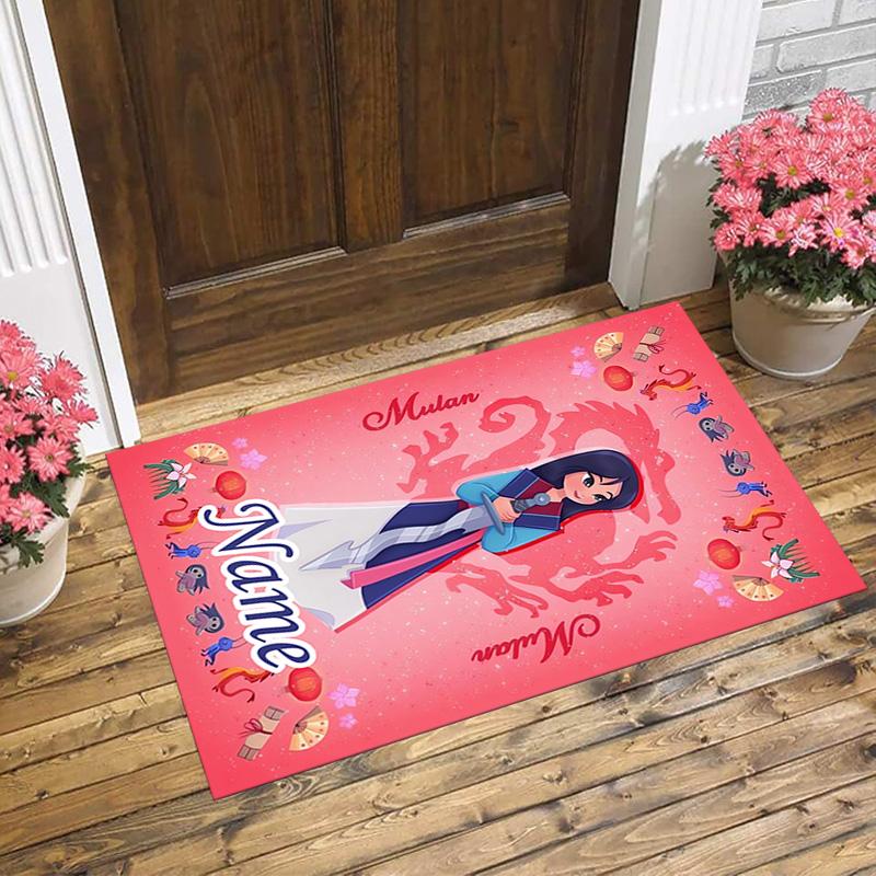 Personalized Name Fairy Tale Living Room Non-Slip Area Rug Soft Carpet for Bedroom Kids Playroom Sofa,Office Home Decor Doormat