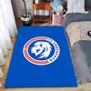 Blue Lion Emblem Carpet Design Suitable As a Non-slip Mat for the Living Room or Bedroom Sofa