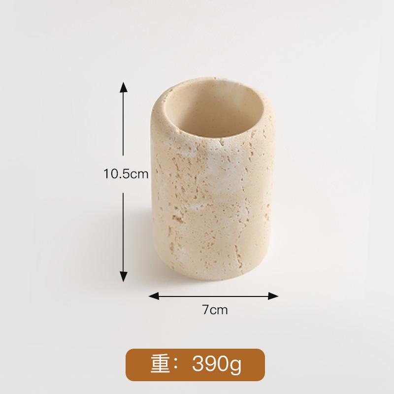 Travertin Seifenspender Seifenschale Mundspülbecher Tablett Abtropfschale Handdesinfektionsflasche Lotionflasche Badezimmer Waschen Set