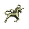 Vintage Unicorn Head Charms Alloy Pendants For Jewelry Making Handmade Craft Supplies