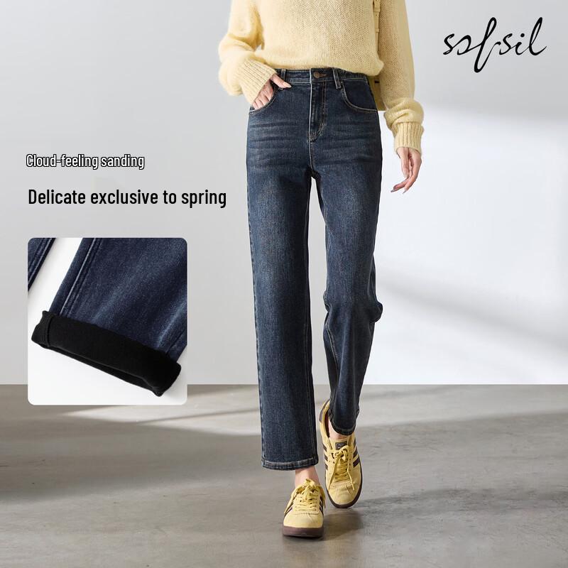 SOFSIL Women s Retro Washed Straight Leg Jeans 30